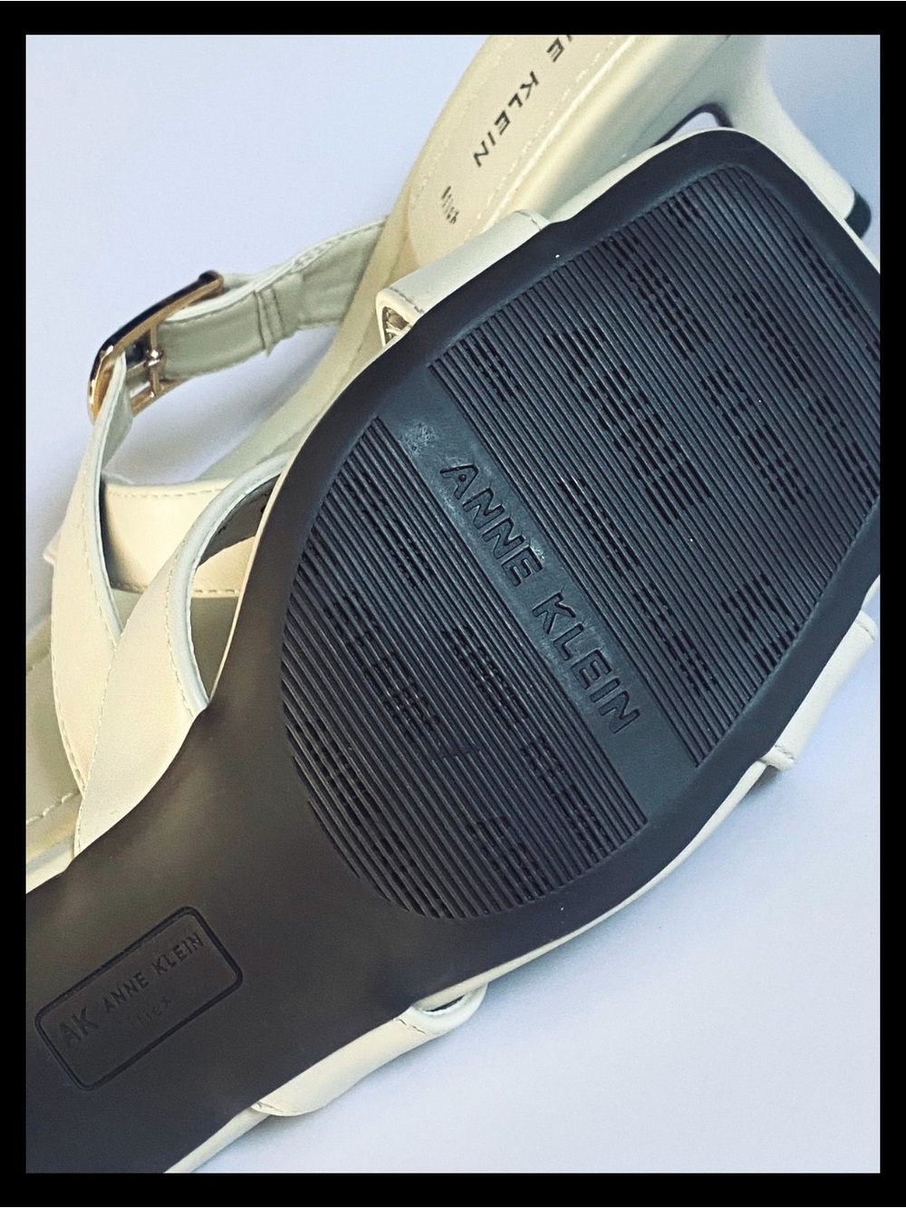 Anne Klein Cream Jassie Slide Sandal Size 7M - Picture 8 of 10